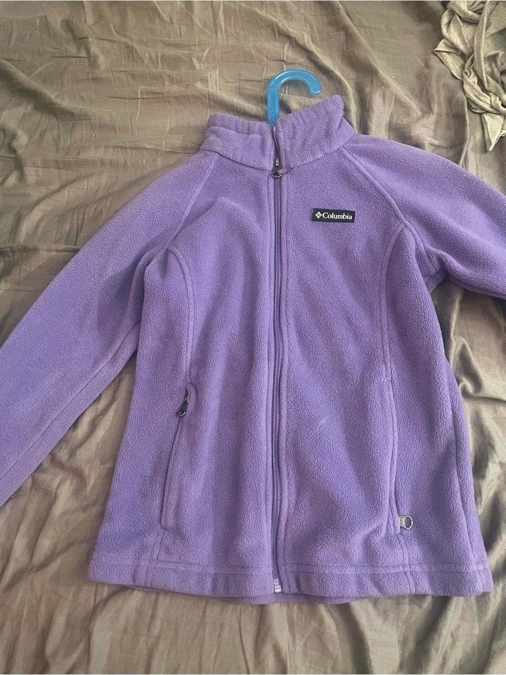 Columbia Girls' Lavender Purple Full-Zip Fleece Jacket